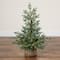 Nearly Natural; Nearly Natural 3ft. Pre-Lit Artificial Pine Christmas Tree in Jute Wire Planter, Warm White LED lights; Category:Christmas Tabletop & Accent Trees; Image:10